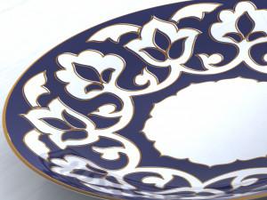 uzbek plate Modelo 3D