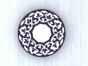 uzbek plate 3D मॉडल