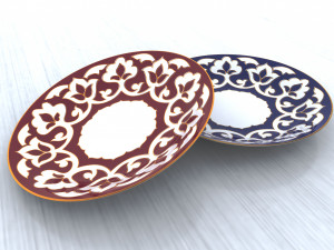 uzbek plate 3D मॉडल