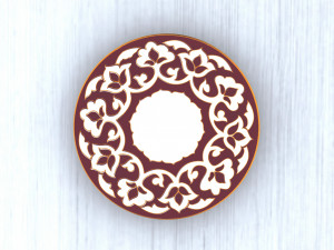 uzbek plate 3D मॉडल