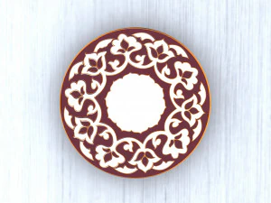 uzbek plate 3D Model