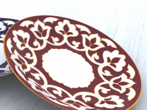 uzbek plate 3D मॉडल