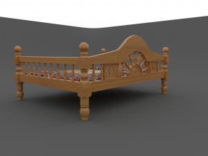 uzbek tapchan 3D 模型
