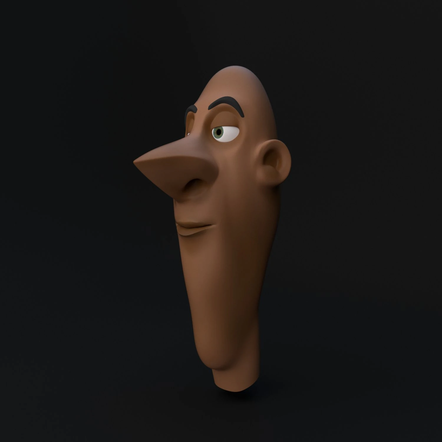 stylized cartoon head 3D Model .c4d .max .obj .3ds .fbx .stl .blend 