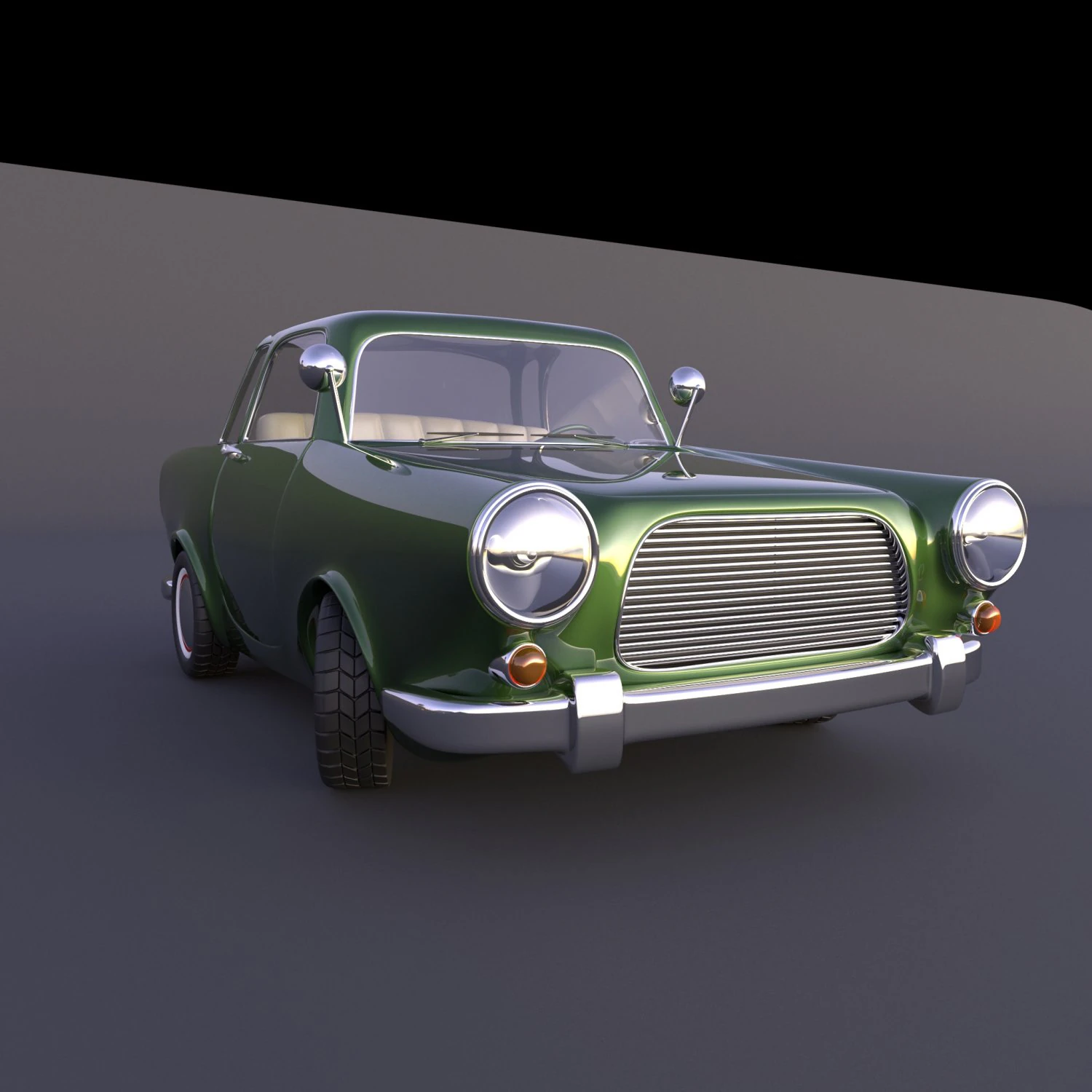 stylized car rigged 3D Model .c4d .max .obj .3ds .fbx .stl .blend 