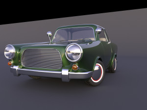 stylized car rigged 3D मॉडल