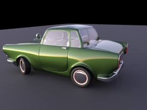 stylized car rigged 3D मॉडल