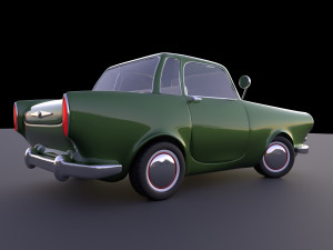 stylized car rigged 3D मॉडल