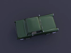 stylized car rigged 3D Model