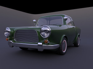 stylized car rigged 3D मॉडल
