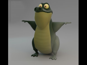 stylized crocodile character Modelo 3D