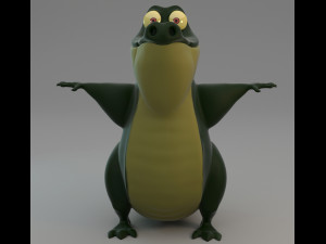 stylized crocodile character Modèle 3D
