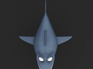 stylized shark character 3D 모델