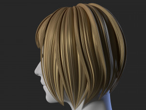 stylized female hair 3D Модель