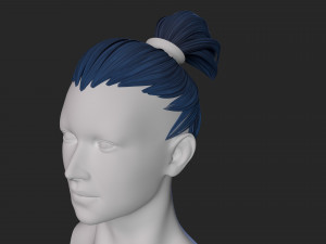 female hair Modelo 3D