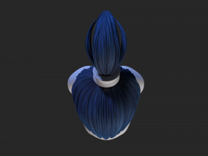 female hair 3D Model
