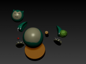pokemon snorlax Model 3D