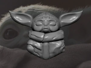 beb&eacute; yoda Modelo 3D