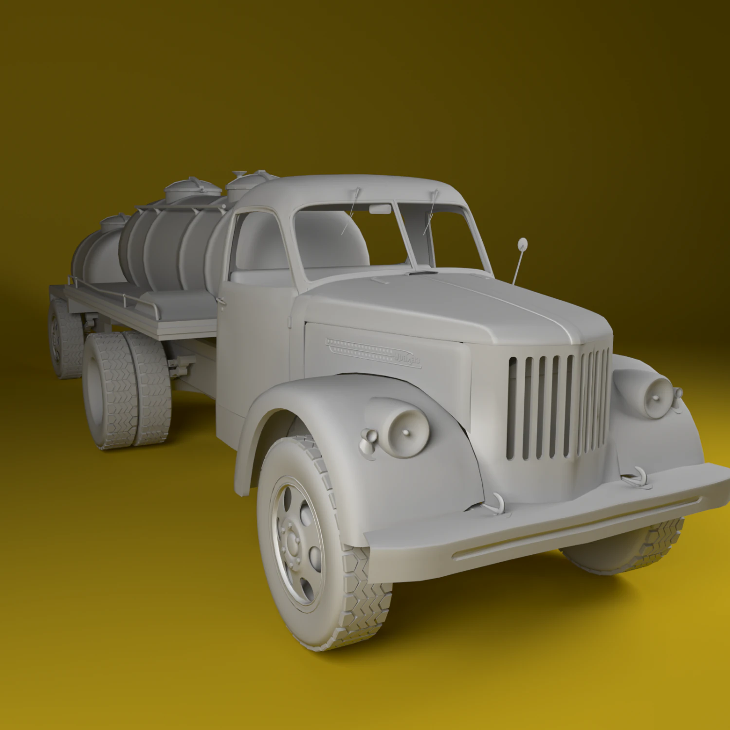 uralzis 355m 1944 3D Model .c4d .max .obj .3ds .fbx .stl .blend
