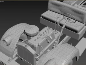 uralzis 355m 1944 3D Model