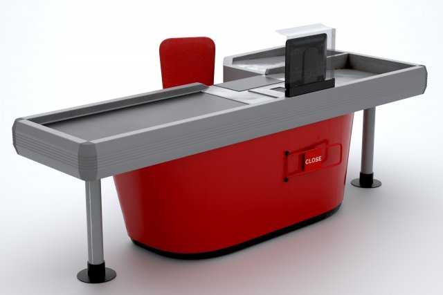 cashiers table Modèle 3D .c4d .max .obj .3ds .fbx .stl .blend 