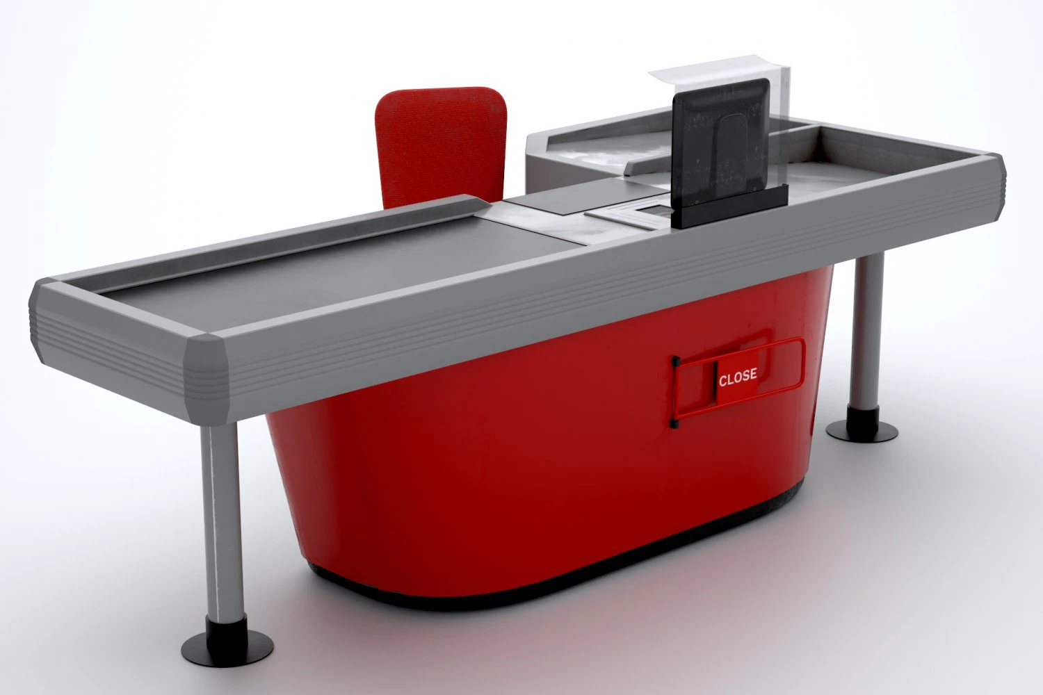 cashiers table 3D Model .c4d .max .obj .3ds .fbx .stl .blend 