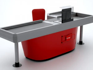 tavolo dei cassieri Modello 3D