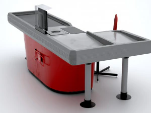 cashiers table 3D Model