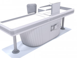 cashiers table Modèle 3D