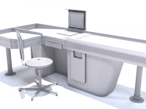 cashiers table 3D Model