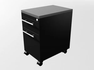 mobile drawer with 2 drawers 3D Model