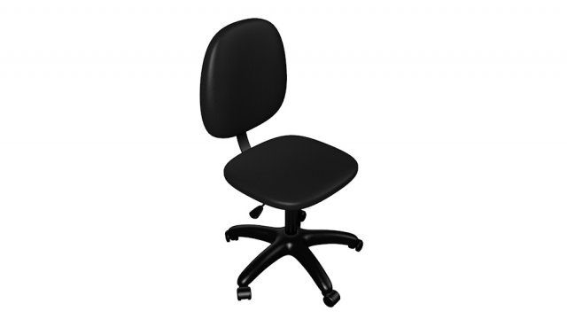 silla secreatria sin brazos 3Dモデル .c4d .max .obj .3ds .fbx .stl .blend 