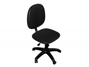 silla secreatria sin brazos 3D Model