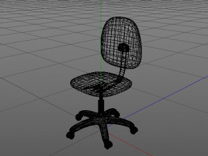 silla secreatria sin brazos 3Dモデル