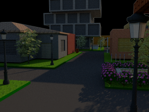small city Modèle 3D