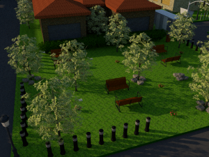 small city Modèle 3D