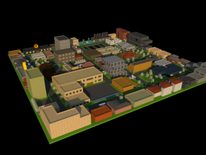 small city Modèle 3D