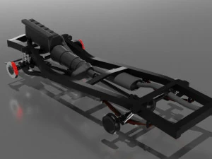 toyota land cruiser j80 with suspension 3D Model