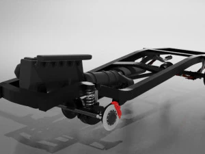toyota land cruiser j80 with suspension 3D Model