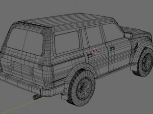 toyota land cruiser j80 with suspension 3D Model
