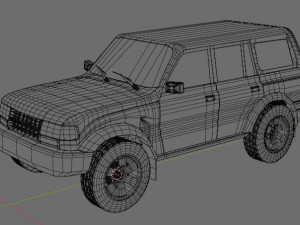 toyota land cruiser j80 with suspension Model 3D