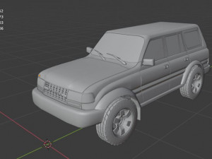 toyota land cruiser j80 with suspension Model 3D