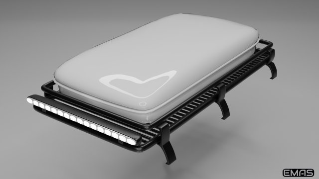 roof tent and bar led 3D मॉडल .c4d .max .obj .3ds .fbx .stl .blend 
