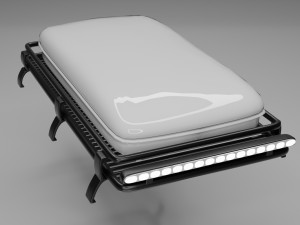 roof tent and bar led 3D मॉडल