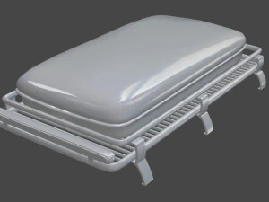 roof tent and bar led 3D Model