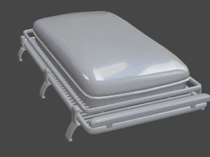 roof tent and bar led 3D Model