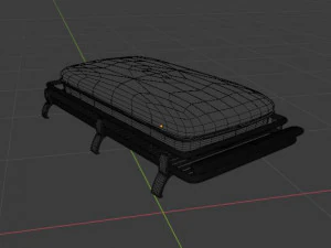 roof tent and bar led 3D Model