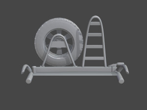 rear bumper - offroad 3D Модель