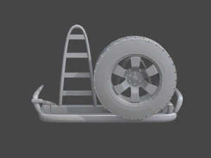 rear bumper - offroad 3D Model