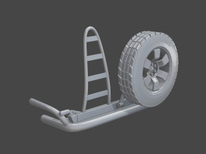 rear bumper - offroad 3D Модель